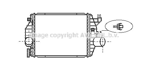 AVA QUALITY COOLING Kompressoriõhu radiaator MS4357